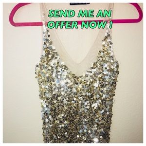SEQUIN GOLD TOP